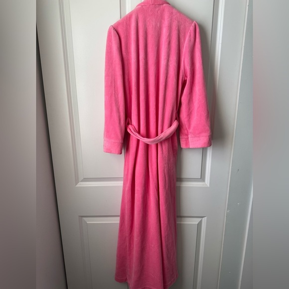 Vintage 70s 80s Baycrest Hot Pink Velour Robe | The Bay - Picture 8 of 8